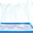 SLOOSH 72" Non-Slip Splash Pad Sprinkler - Summer Water Toys Sprinkler Mat for Kids Toddlers Dogs, Outdoor Backyard Pool Party Decor Outside Water Games Fountain Wading Baby Pool Boys Girls Gifts (6ft, Blue)