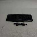 7KEYS Wired Ergonomic Keyboard, Compact Mini Split Keyboard 69 Keys, 14+ RGB Backlight, Detachable USB Type-C Cable, Natural and Comfortable Typing for Desktop Windows PC Laptop MAC (Black)