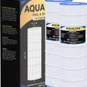 AQUALTRA Pool Filter Compatible with CC200, C-9419, PAP200, R173217, FC-0688, 200 sq. ft., 31 1/8" x 10 1/16" Pack of 2