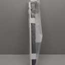 LazBlinds No Drill Zebra Blinds for French Door, Cordless Blinds for Door with 20" Covering Width, Small Gap Design Light Filtering Sheer Shades for Indoor Windows, 20 5/8" W x 24" L, Grey, 1 Panel