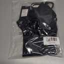 LOVESOFT Workout Romper for Women Short Jumpsuit Sleeve Bodycon Unitard Sport Bodysuit Onesie Athletic One Piece (Black, S)