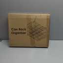 AIYAKA Can Rack Organizer, 3 Tier Stackable Can Storage Dispenser,for Food Storage, Kitchen or Pantry, Storage for 36 Cans, Black