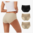 INNERSY Women's Seamless No Show Hipster Panties Invisible Light Underwear 3-Pack XL