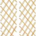 2 Pcs 14-Bottle Trimmable Wine Rack Lattice Panel Inserts 36" x 17", Hard Maple