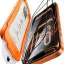 NeverBreak 9H+ Hardness for iPhone 17 Pro Screen Protector 12FT Military Grade Protection (Scratch, Shatter, Drop Resistance) Tempered Glass Full Edge Coverage 6.3" 2025, 2 Pack with De-Bubble Card