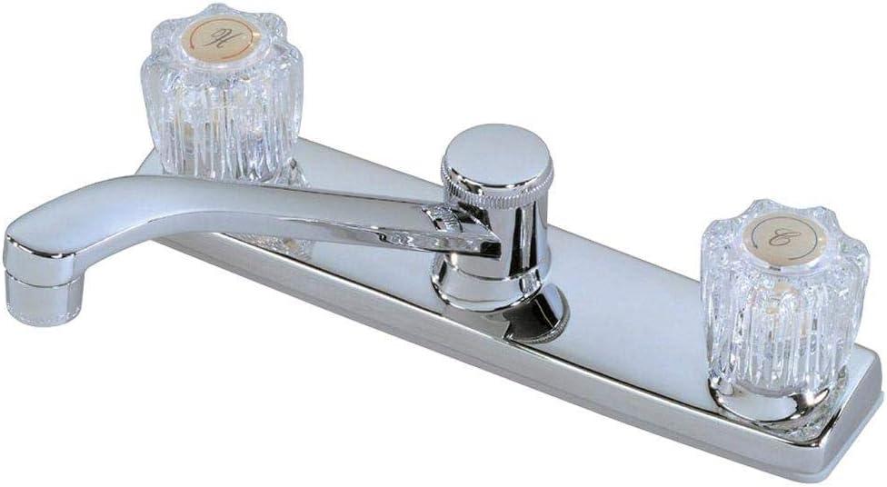 Homewerks 10-K82WNCH1B-Z Two Handle Kitchen Faucet, Chrome