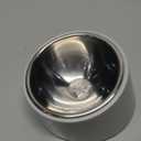 SuperDesign Mess Free 15 Slanted Bowl for Dogs and Cats, Tilted Angle Bulldog Bowl Dog Feeder, Non-Skid & Non-Spill, Easier to Reach Food S/0.5 Cup Gray