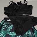 Dearnow Girls Swimsuit 3 Piece Bathing Suit Criss Cross Bikini Set Girls' Swimwear with Shorts 15-16T
