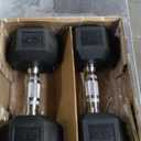 CAP Barbell Coated Dumbbell Weight | Multiple Options Pairs & Sets (50 lb - Set (25 lb x 2))