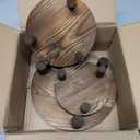 3PCS Wooden Display Risers for Display,Wood Riser Display Pedestal Stand for Home Dcor (Rustic Brown,8,6,5'')