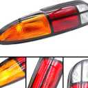 Right+Left Side Rear Tail Brake Light Lamp Tail Light Replacement for Chevy Camaro 1993-2002 | Replace# 5976519, 5976520