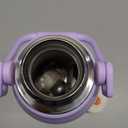 Insulated Water Bottle with Handle and Strap,Vacuum Travel Tumbler with Cup Lid,Thermo Coffee Cup for Hot Cold Drinks 50 OZ,Purple