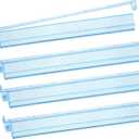 Mahjong Racks with Pushers 4PCS Set Majiang Tile Holder Acrylic Mahjong Racks Accessories and Gifts (Glitter Blue), Standard
