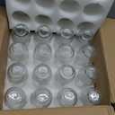 Stemless Champagne Flutes Set of 16, 10 Oz Champagne Glasses, Toasting Glasses, Prosecco Mimosa Glasses, Made Of Recycled Glass, Embossed Stemless Champagne Flutes for Wedding, Party, Easter