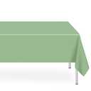 LIKAJON 3 Pack Rectangular Sage Green Tablecloth, Sage Green Plastic Table Cloths for Parties Disposable, 54x108 in Waterproof Camping Tablecloth for Birthday Party Baby Shower Picnic Valentines