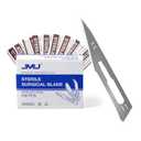 JMU 100pcs Scalpel Blades Sterile #11, Disposable Stainless Steel Surgical Blades, Individually Foil Wrapped