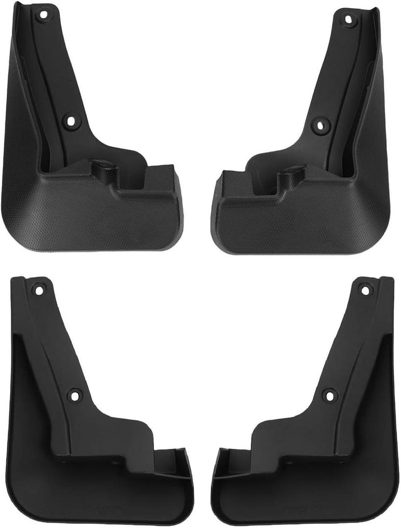 4 Pcs Car Mud Flaps Set for VW Taos Tharu 2018-2025, Front & Rear Splash Guards All-Weather Dust Scratch Protection Easy Install Fender Automotive Exterior Accessories