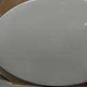 CHURCH Toilet Seat, Easy Clean Hinges Release for Deep Cleans, Durable Enameled Wood Seat, Elongated, White