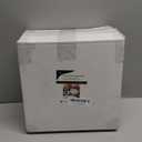 I00000 102 Pcs Ivory Plastic Plates, Disposable Party Plates Include 51 Ivory Dinner Plate 10 and 51 Plastic Dessert Plate 7 Perfect for Birthday, Party & Wedding