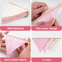 GCQQ Pennant Banner Flags 9Ft Pink Pennant Nursery Garland 12Pcs Light Pink Baby Girl Banners Double-Side Bunting Triangle Birthday Banner Girl Toddler Room Decor for Kids Bed Baby Shower Party Decor
