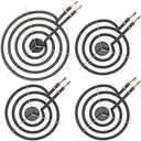 AMI PARTS SP22YA Electric Range Burner Element Unit Set Replacement Fit for G-E Hot-point Ro-per Ken-more Range Stoves (1 x WB30X253 8" & 3 x WB30X254 6")