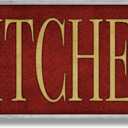 Stupell Home Dcor Red Kitchen Wall Plaque, 7 x 0.5 x 17, Proudly Made in USA