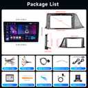 [2G+64G] Radio for Toyota CHR 2016-2019 with Wireless Carplay Android Auto Mirror Link, 9 Inch Touch Screen Car Radio with GPS,Bluetooth, WiFi, FM RDS Radio,BT/SWC/EQ,Camera