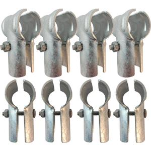 End Rail T Clamps, Chainlink Fence Parts, Galvanized Fence Parts With Galvanized Steel. T Link Post Clamps, T Clamps. Chain Link Fence T Clamp Made To Fit 1 3/8" (1-3/8" x 1-3/8" (8 PCS)