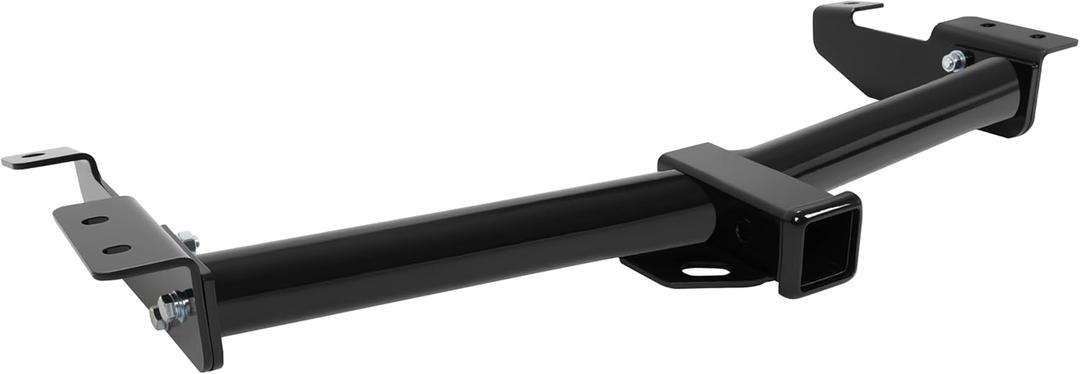Kojem Class 3 Trailer Hitch Compatible with 2000-2014 Ford E150 E250 Econoline E350 E-350 Super Duty E-150 E-250 2 Tow Hitch Receiver Round Tube Frame Powder Coated Black