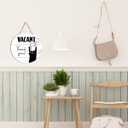 Occupied Vacant Sign for Bathroom Door Cute Cat in Use Wood Double Sided Hanger Plaque Sign for Home Office Bathroom Restroom Door