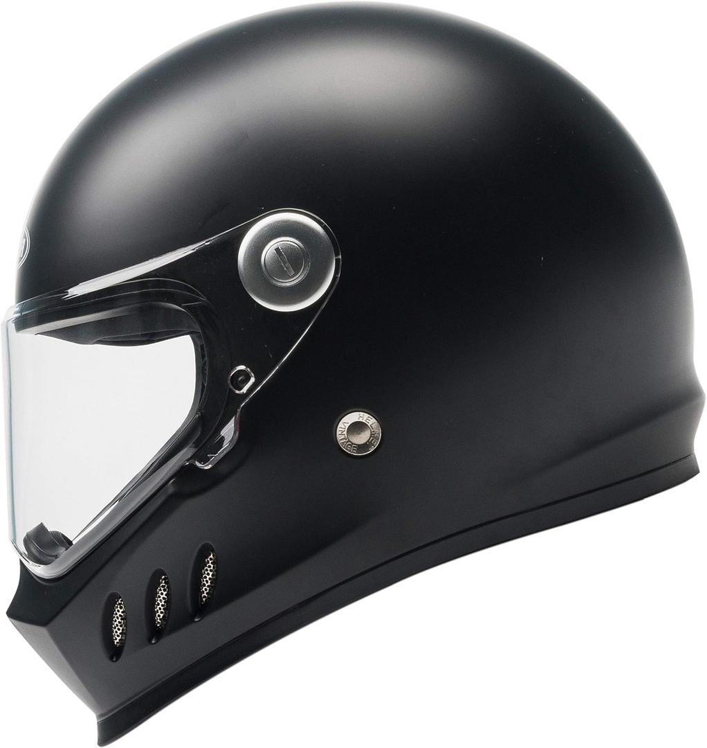 Motorcycle Full Face Helmet DOT and ECE Approved - YEMA Helmet YM-833 Motorbike Moped Street Bike Racing Crash Helmet with Clear Visor for Adult, Men and Women - Matte Black, S (Small)