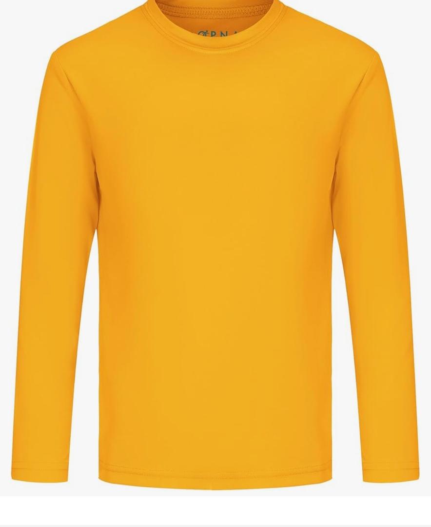 Opna Boys and Girls Long Sleeve Shirts Athletic Youth Compression Shirt for Kids, Size S