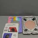 Case for iPad Pro 13-inch 2025 M5 2024 M4 Chip Heavy Duty Rugged Durability Silicone Tablet Cover with 360° Rotating Hand Strap Foldable Hidden Stand & Shoulder Strap, Colorful Pink