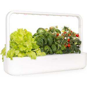Click & Grow Indoor Herb Garden Kit with Grow Light | Easier Than Hydroponics Growing System | Smart Garden for Home Kitchen Windowsill | Vegetable & Herb Garden Starter Kit with 9 Plant pods, White