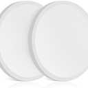 UthCracy Ceiling Light - 12 Inch, 24W, Flat, Round, White - LED Flush Mount Light Fixtures for Bedroom (2)