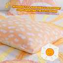 Intelligent Design Kids Queen Bedding Set Cotton Sun Full Size Quilt Sets for Girls Rainbow & Clouds Reversible Queen Coverlet Dawn Light & Breathable Sham Throw Pillow Full/Queen Yellow/Coral 4 Piece