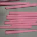 YOROXRG 24 Pack Pink Taper Candles, 7-8 Hours Burn Time, Unscented, Smokeless and Dripless, 0.75 x 10 Inch Dinner Candle Set for Valentine's Day,Household, Wedding, Party and Home Dcor Candlesticks