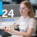 Oval Blue Light Blocking Glasses For Women Y2K Retro 90s Skinny Metal Frame Eye Protect Computer Eyeglasses