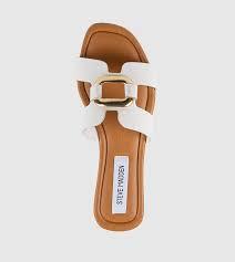 SM New York COMPOSURE Metal Accent Flat Sandals 11