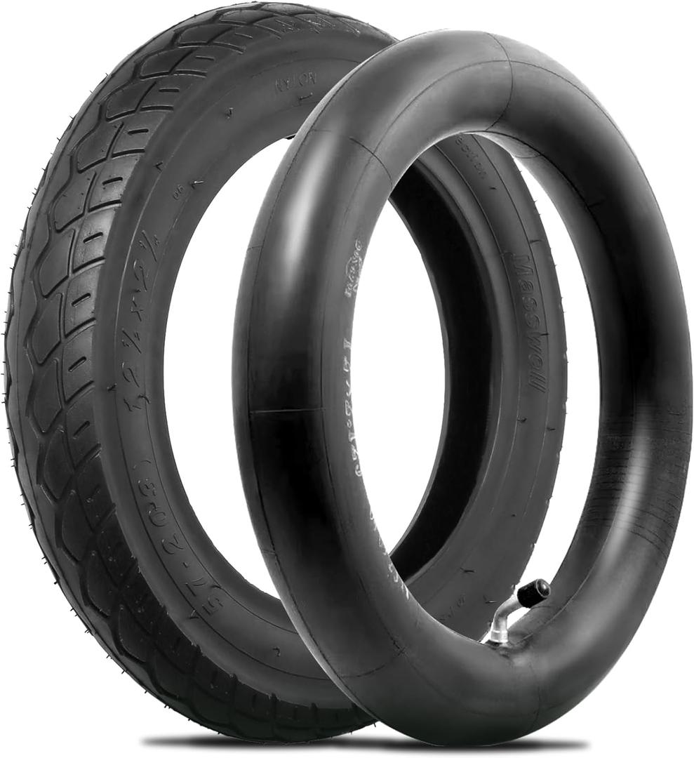 12 1/2 x 2 1/4 Inner Tube and Tire, Heavy Duty Thorn Resistant 12.5'' x 1.75/2.15 Front Wheel Inner Tire Set Compatible with BOB Stroller Revolution Se Pro Flex Jogging Duallie Stroller