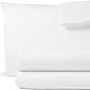 100% Egyptian Cotton King Sheet Set 1000 Thread Count Luxury Hotel Soft and Smooth White King Size Bed Sheets Set 16" Deep Pocket Sateen Weave Extra Long Staple Cotton Bedding - 4 Piece