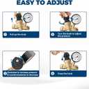 RVGUARD RV Water Pressure Regulator Valve With An Adjustable Knob, Tool-Free, CSA Approved, Lead-Free Brass Water Pressure Reducer with Gauge and Inlet Screen Filter for RV Camper Travel Trailer