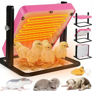 Tepsmigo Chicken Coop Heater, Chicken Heater, Brooder Plate for Chicken Coop Accessories, with Adjustable Temp, Height and Angle, Chicken Heater for Coop, Temp Pet Warmer for Ducklings