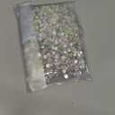 2880 Pieces Crystal Diamond Rhinestones Flat Back Round Gems Charms Stones Rhinestones Crystals Round Beads Flat Back Glass (Crystal AB Color, SS30)