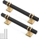10 Pack 3-3/4 Inch Black and Gold Cabinet Pulls Black and Gold Cabinet Handles Kitchen Cabinet Handles Dresser Drawer Pulls Kitchen Cabinet Hardware
