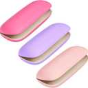 Eyeglasses Case, Hard Shell Protective Case for Glasses, Unisex for Women Men (3 Pack-solid Color-2)