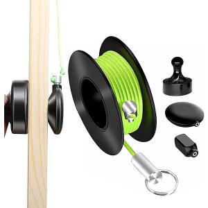 Wiremag Puller,Magnetic Wire Pulling System, Wire Routing Magnet Tool Kit with Handle,Wall Electrical Cable Navigation System,Suitable for Solving Threading Problems