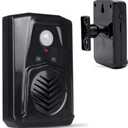 Replaceable Voice Motion Sensor PIR Infrared Sound Player Haunted House Scream Box Speaker with USB Download Function Christmas MP3 Horror Happy Music Motion Activated Voice Playe (Black)