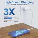 iPhone Fast Charger 6 Pack 3 pcs Apple Type C Wall Charger Block with 3 pcs 6FT Long USB C to Lightning Cable Fast Charging Cord for iPhone 14 13 12 11 Pro Max/SE 2022/ipad