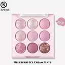 k'apeine Eye Shadow Ice Cream Palette with Glitter Rose and Purple Shades, Waterproof Korean Makeup